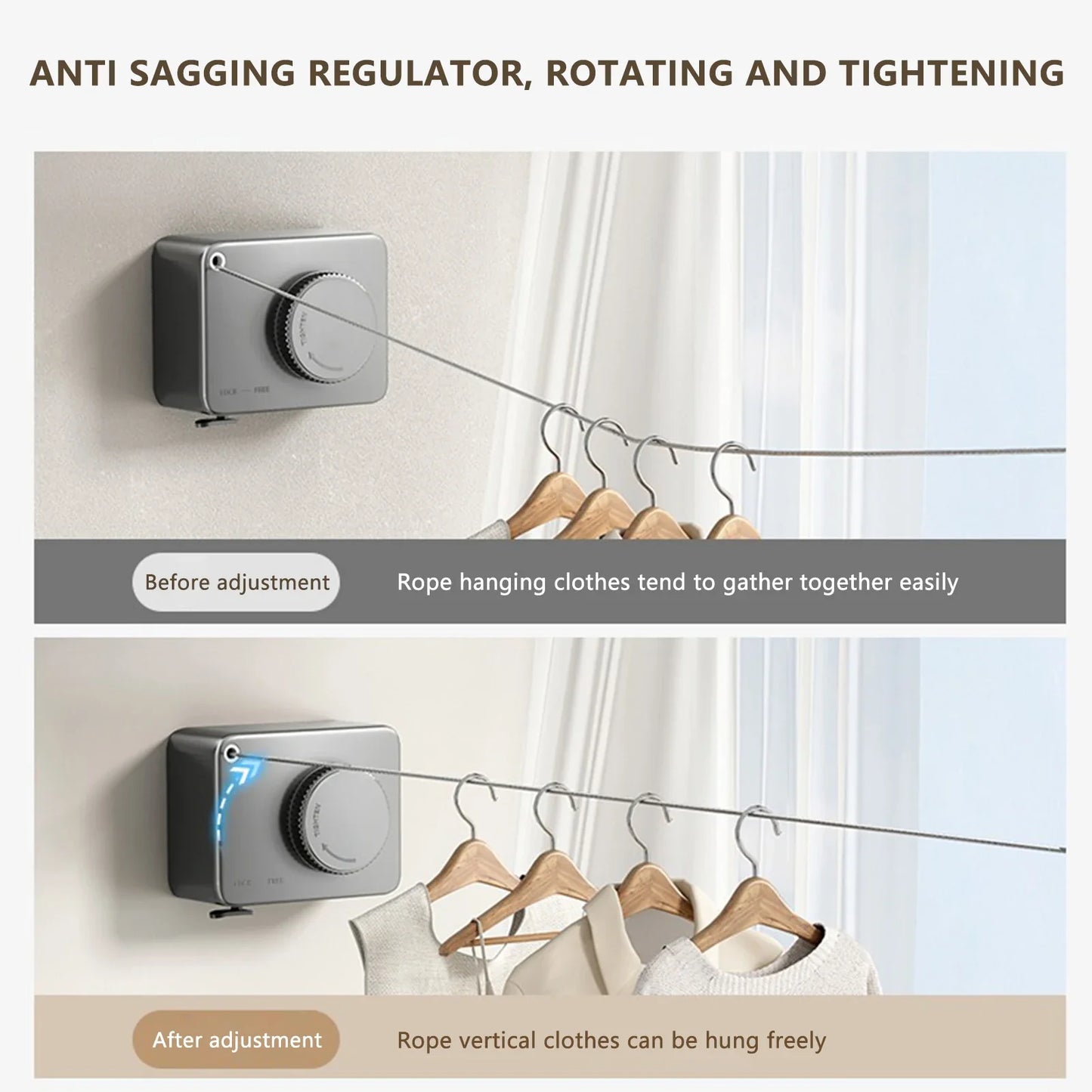Invisible Retractable Clothesline Drying Rack | Stainless Steel Pull-Out Indoor Balcony Laundry Rack