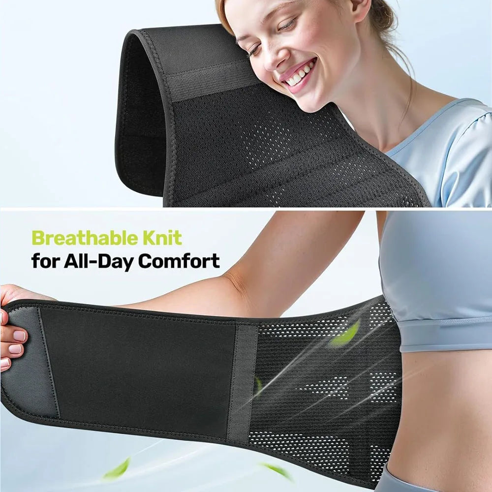 Adjustable Lower Back Brace for Pain Relief – Breathable Lumbar Support Belt for Sciatica, Herniated Disc & Scoliosis Comfort Waist Support
