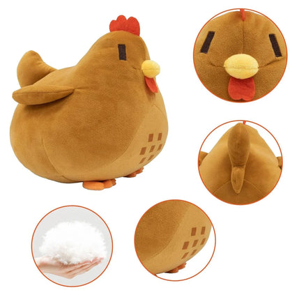 22cm Stardew Valley Chicken Plush Toy — Soft Stuffed Animal Pillow, Kids Toy, Christmas Gift & Home Decoration