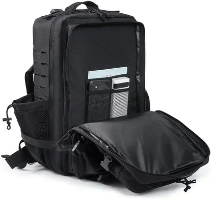 25L/45L Tactical Backpack for Men & Women – Outdoor Hiking Molle Daypack, School & Gym Rucksack with Dual Cup Holders