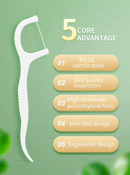 50/150/300/600/1000 PCS Dental Floss Sticks - Oral Care Tools for Effective Cleaning