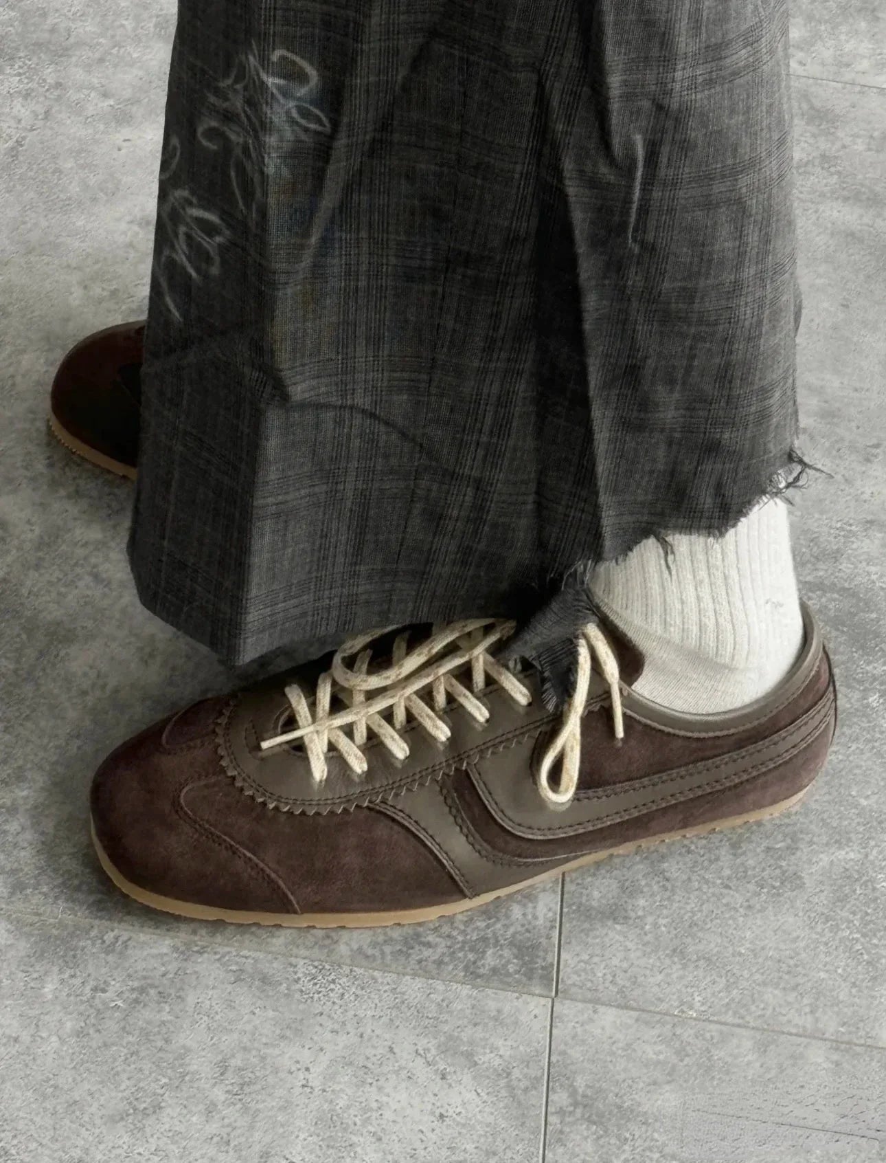 Real Leather German Training Shoes for Women — 2025 Retro Fashion Four Seasons Running & Casual Forrest Gump Style Sneakers