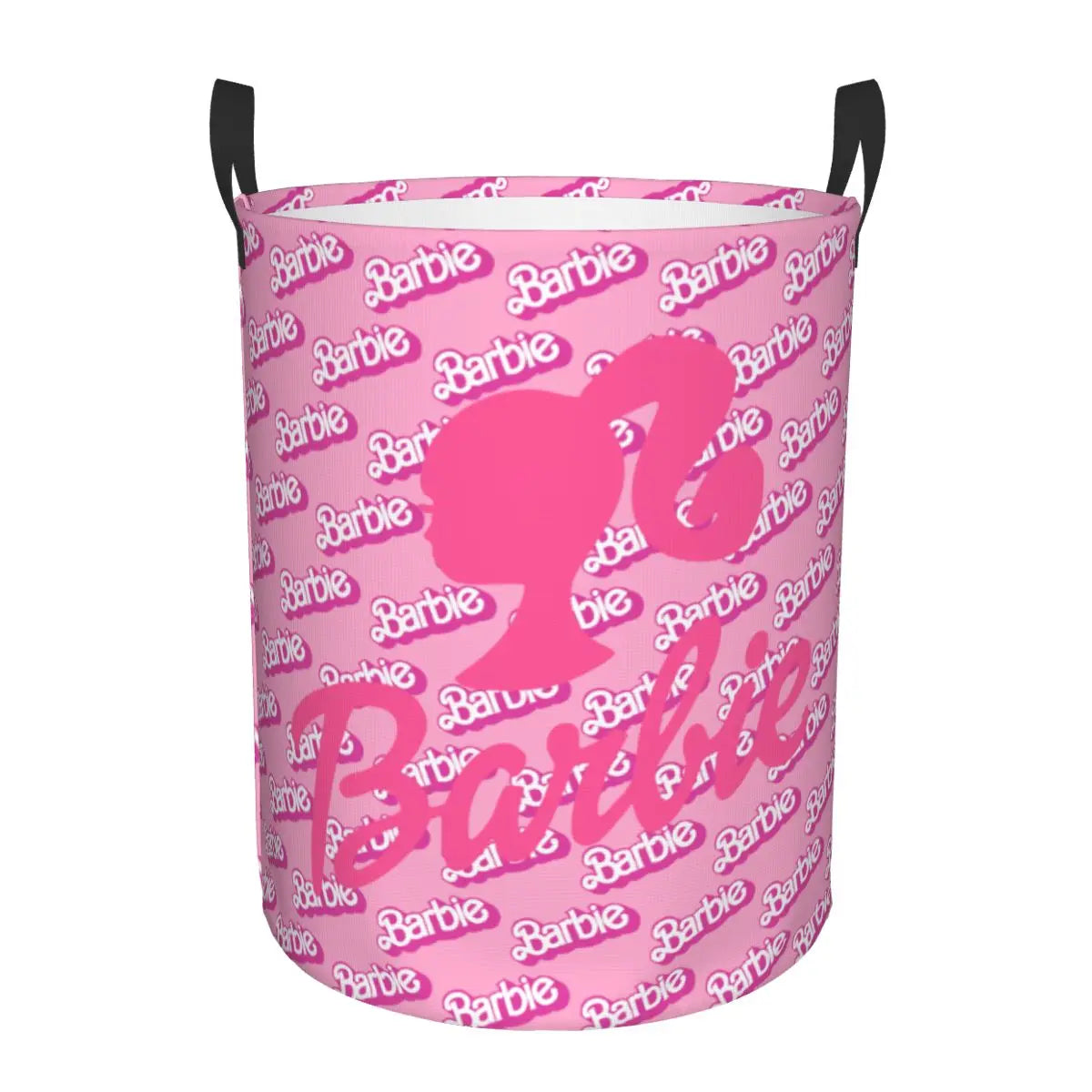 Custom Barbie Logo Laundry Basket – Collapsible Large Capacity Clothes Storage Bin, Disney Baby Hamper