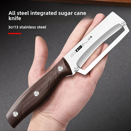 Stainless Steel Fruit & Vegetable Peeler with Wooden Handle – Durable and Smooth Slicing