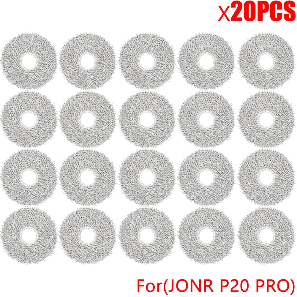 JONR P20 PRO Robot Vacuum Accessories – Replacement Side Brush, Mop Cloth & Dust Bag Cleaning Parts