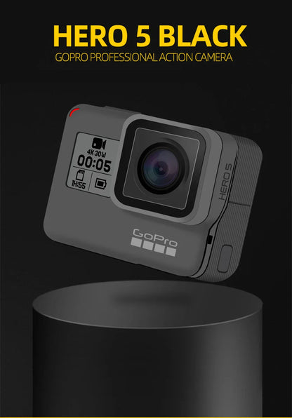 GoPro HERO5 Black 4K Ultra HD Sports Camera – 1080P Video, Anti-Shake, Cycling Helmet Action Cam, Optional Memory Card