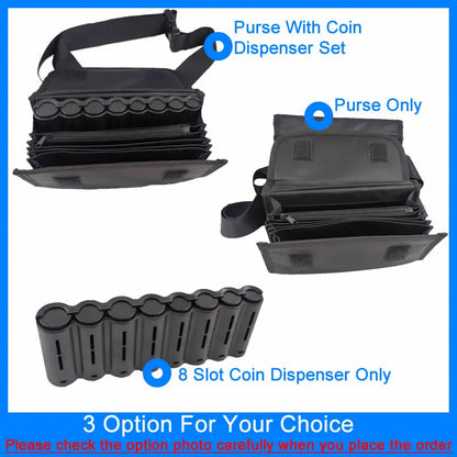 Multi-Pocket Waist Bag – Portable Euro Coin Holder & Money Storage Wallet for Waiters, Drivers & Phones
