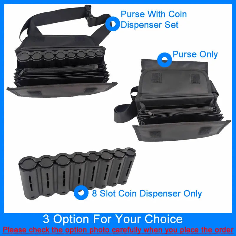 Creative Portable Coin Storage Wallet – Multi-Pocket Euro Coin Holder & Cash Fanny Pack with 8 Slots