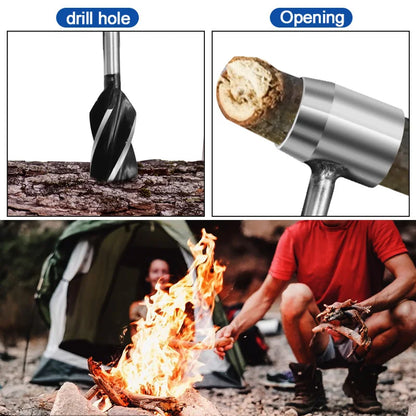 Outdoor Survival Auger Drill Bits - Camping Bushcraft Manual Hole Maker Tool for Woodworking & Core Drilling