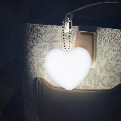 1/2/3PCS Purse Heart LED Light – Motion Activated Handbag Lamp, Heart Shaped Purse Charm for Women