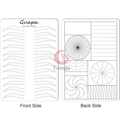 Microblading Practice Skin Sheets — Eyebrow Segment Tip Joint Texture for Semi-Permanent Makeup Training
