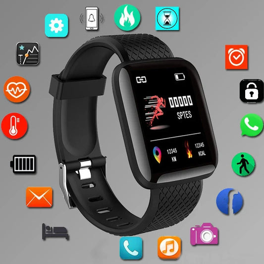 Smart Watch for Men & Women – Fitness Tracker Smartwatch with Message Notifications, Heart Rate Monitor, Electronic Wristwatch for Android & iOS, Birthday Gift Bracelet Style Watch