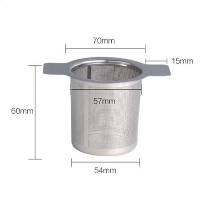 Stainless Steel Reusable Mesh Tea Infuser – Leaf Strainer Filter Sieve for Cups