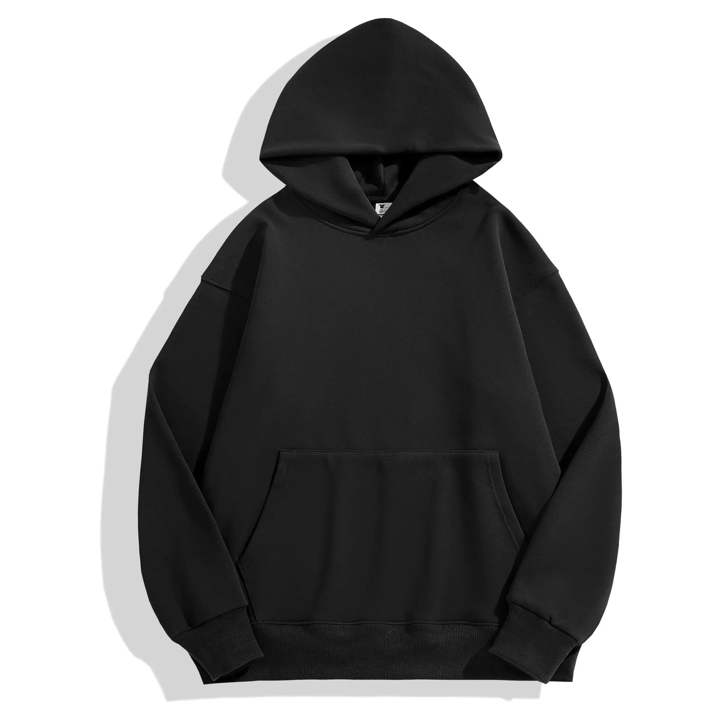 480gsm Heavyweight Cotton Fleece Hoodie – Unisex Plus Velvet Thick Pullover Sweatshirt with Hood