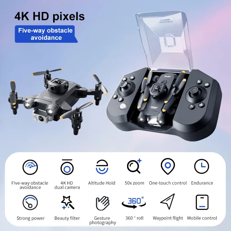 4DRC V30 Mini Drone – 4K/1080P HD Camera FPV RC Quadcopter with 5-Sided Obstacle Avoidance, Toy Gift Helicopter