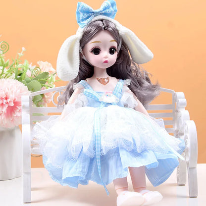 30cm 1/6 BJD Princess Doll – 23-Joint Movable Girl Doll with Clothes, Birthday Gift Toy