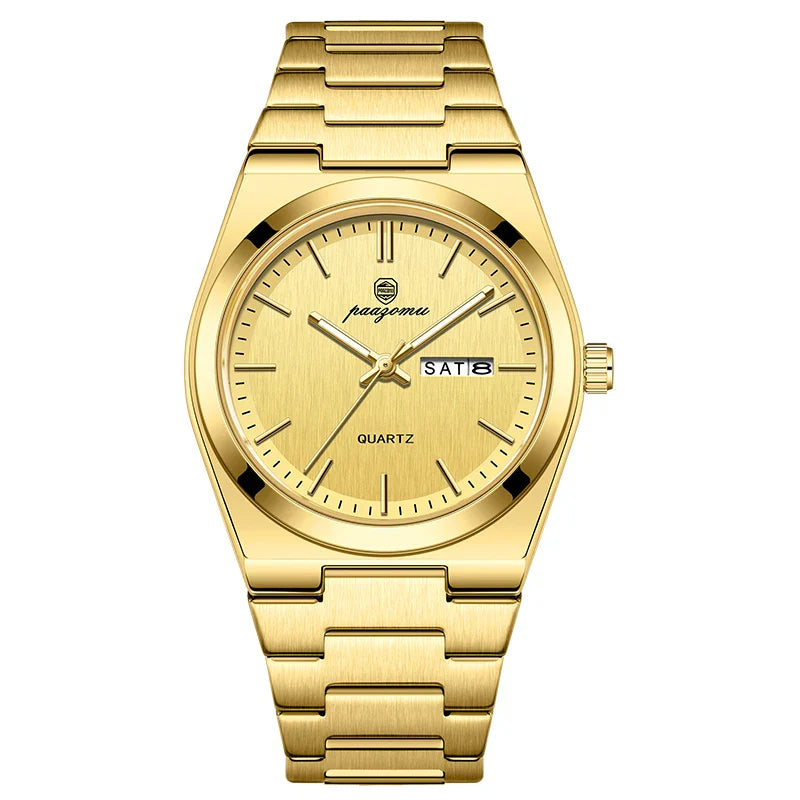 PAAZOMU Ultra Thin Minimalist Quartz Watch – Waterproof Luminous Wristwatch for Men & Women, Comfortable Everyday Style