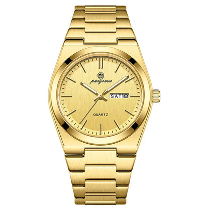 PAAZOMU Ultra Thin Minimalist Quartz Watch – Waterproof Luminous Wristwatch for Men & Women, Comfortable Everyday Style
