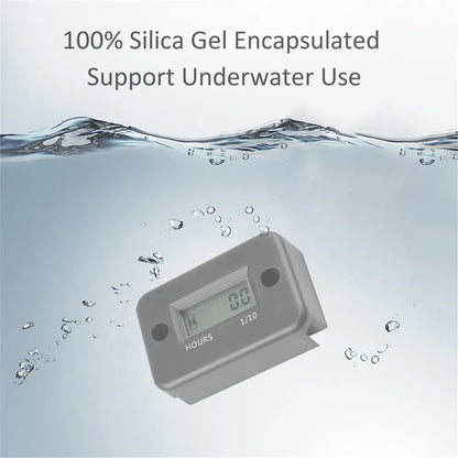 Digital Hour Meter LCD Counter – For ATV, Motorcycle, Snowmobile, Boat & Generator Accessories