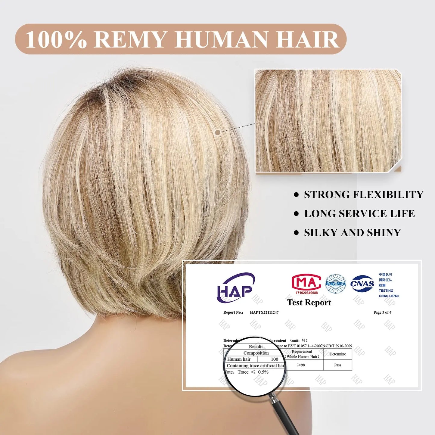 Brown Blonde Mixed Ombre Lace Front Wig – Short Wavy Bob Golden Blonde Remy Human Hair for White Women Daily Use