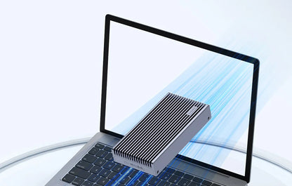 Hagibis 40Gbps USB4 M.2 NVMe SSD Enclosure – LED Display with USB4 Cable for Thunderbolt 4/3 & USB 3.2/3.1/3.0 B+M M-Key SSD Case