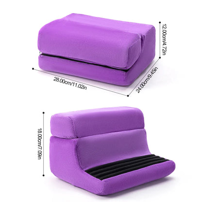 Multi-Functional Tablet Pillow Stand – Foldable 4-Angle Mobile & Tablet Holder for Comfortable Reading & Watching