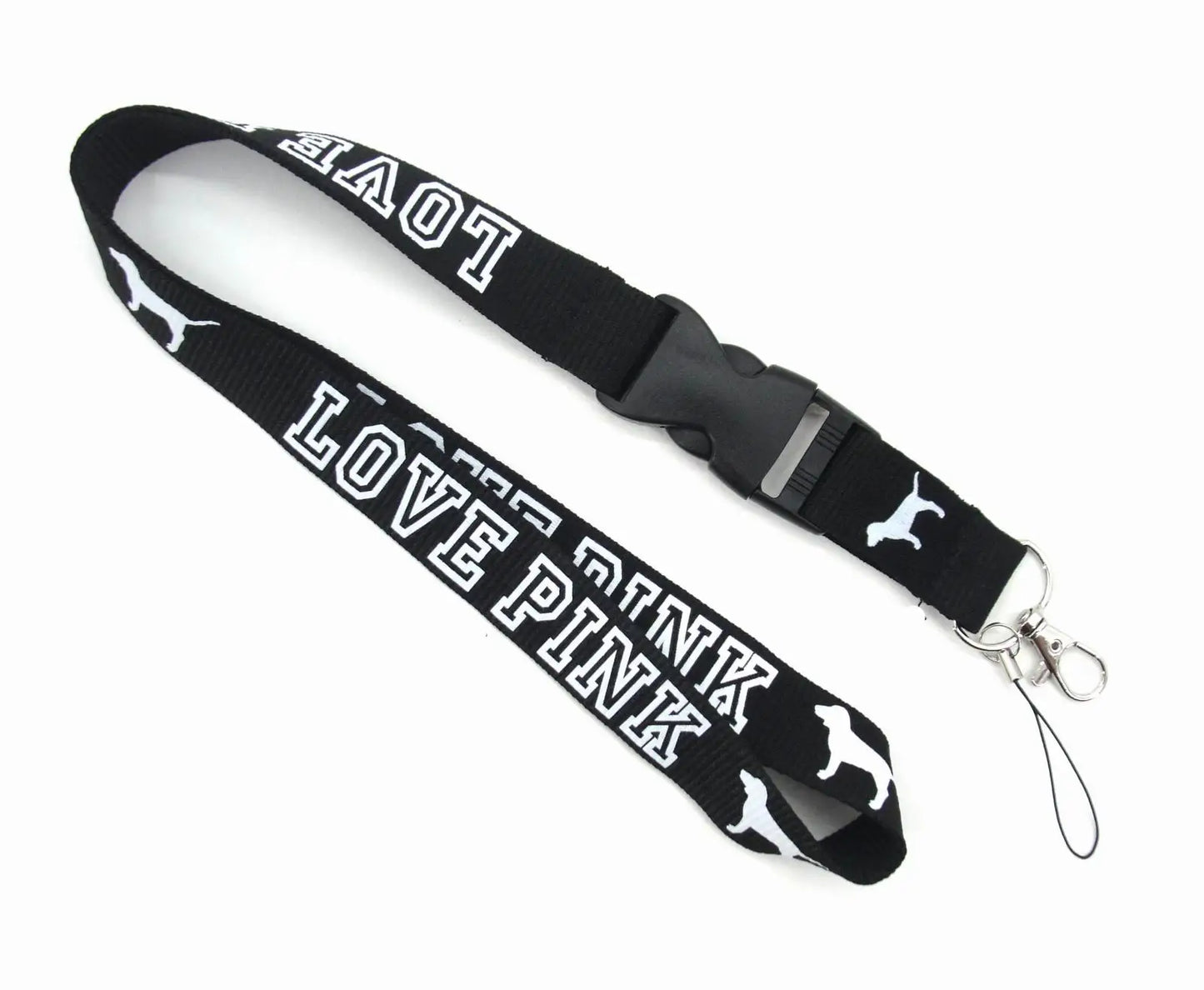 LOVE PINK Cellphone Lanyard Strap – Detachable Buckle Holder for Keys, ID Cards, Clothing & Accessories (H005)