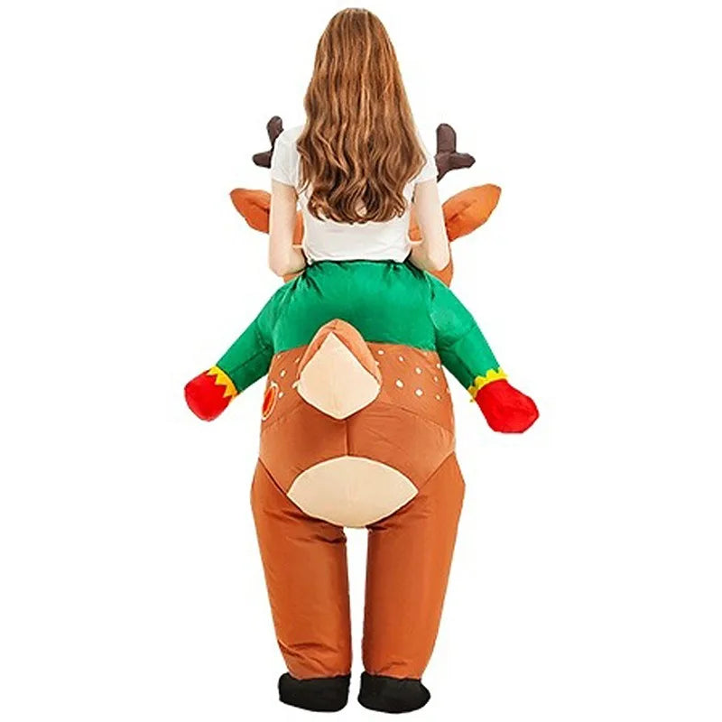 Elk Inflatable Costume for Adults – Cute Cycling Cosplay Party Walking Prop Outfit