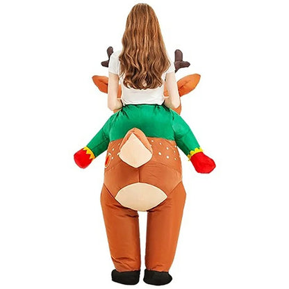 Elk Inflatable Costume for Adults – Cute Cycling Cosplay Party Walking Prop Outfit