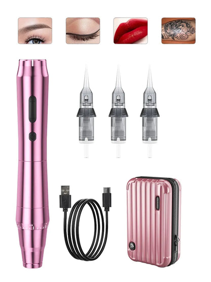 New Wireless Rotary Tattoo Machine – German Motor Pen with 1200mAh Battery, Fast Charge & 3.5mm Stroke