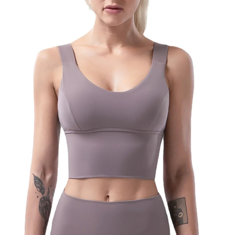 Naked-Feel Women’s Yoga Set – High Waist Leggings & Sports Bra Fitness Suit for Gym, Outdoor & Activewear
