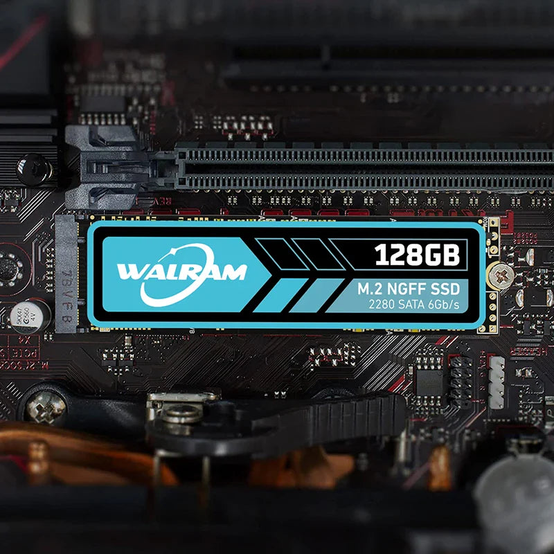 WALRAM M.2 NGFF SATA SSD — 128GB-1TB 2280 Internal Solid State Drive for PC, Desktop & Laptop