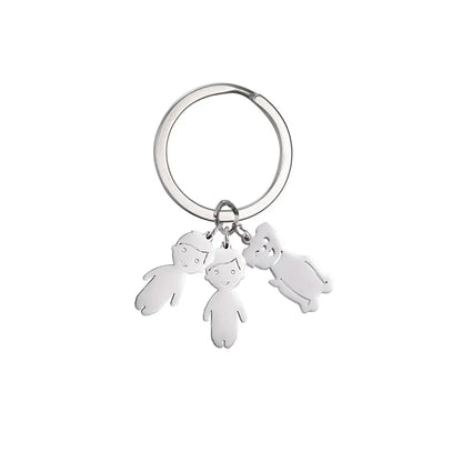 Personalized Kids & Family Keychain – Custom Name Key Chain for Mother’s Day, Couples, Boys, Girls, Pets, Mom, Dad, Baby Gift