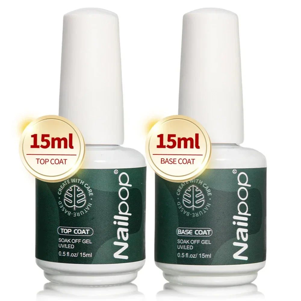 Nailpop Nail Dehydrator & Primer — Acid-Free Natural Nail Prep for Acrylic & UV Gel, Fast Dry Superior Bonding Set