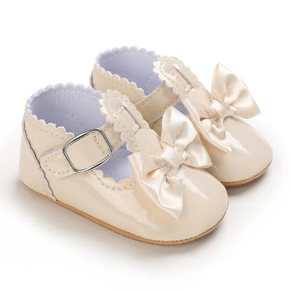 Infant Princess Pre-Walker Shoes - Bowknot Soft Sole Sandals for Baby Girls 0–1 Year