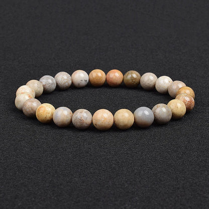 Genuine Natural Stone Beaded Bracelet – Apatite, Lapis Lazuli, Agate & Tiger Eye High Quality Crystal Gem Jewelry Bangle for Men & Women