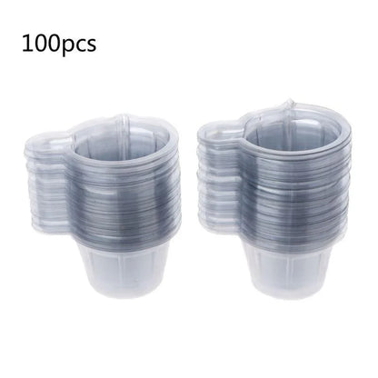 50/100PCS 40ML Disposable Plastic Cups & Dispenser Silicone Mold Kit – DIY Epoxy Resin Jewelry Making Tool Set
