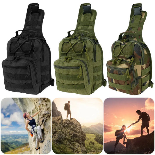 Men’s Waterproof Outdoor Crossbody Chest Bag – Sports Bike Shoulder Handbag
