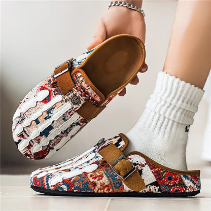 Men's Cork Clog Shoes - Arch Support Mules with Cozy Cork Footbed for Casual Wear