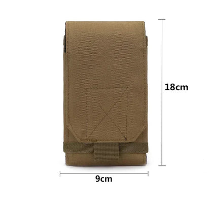 Waterproof Outdoor Camo Tactical Phone Holder – Nylon Waist Belt EDC Hunting Bag