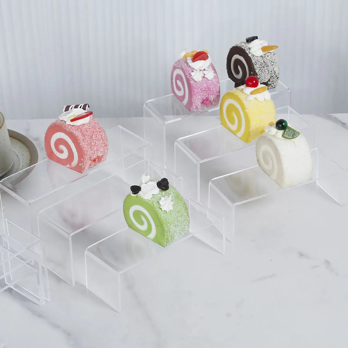 3/6/9PCS Acrylic Display Stand — Transparent Organizer for Perfume, Dolls & Jewelry