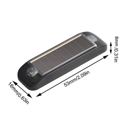 Mini LED Solar Power Car Warning Light - Night Security Simulated Alarm, Wireless Anti-Theft Caution Lamp, Flashing Dummy Alarm