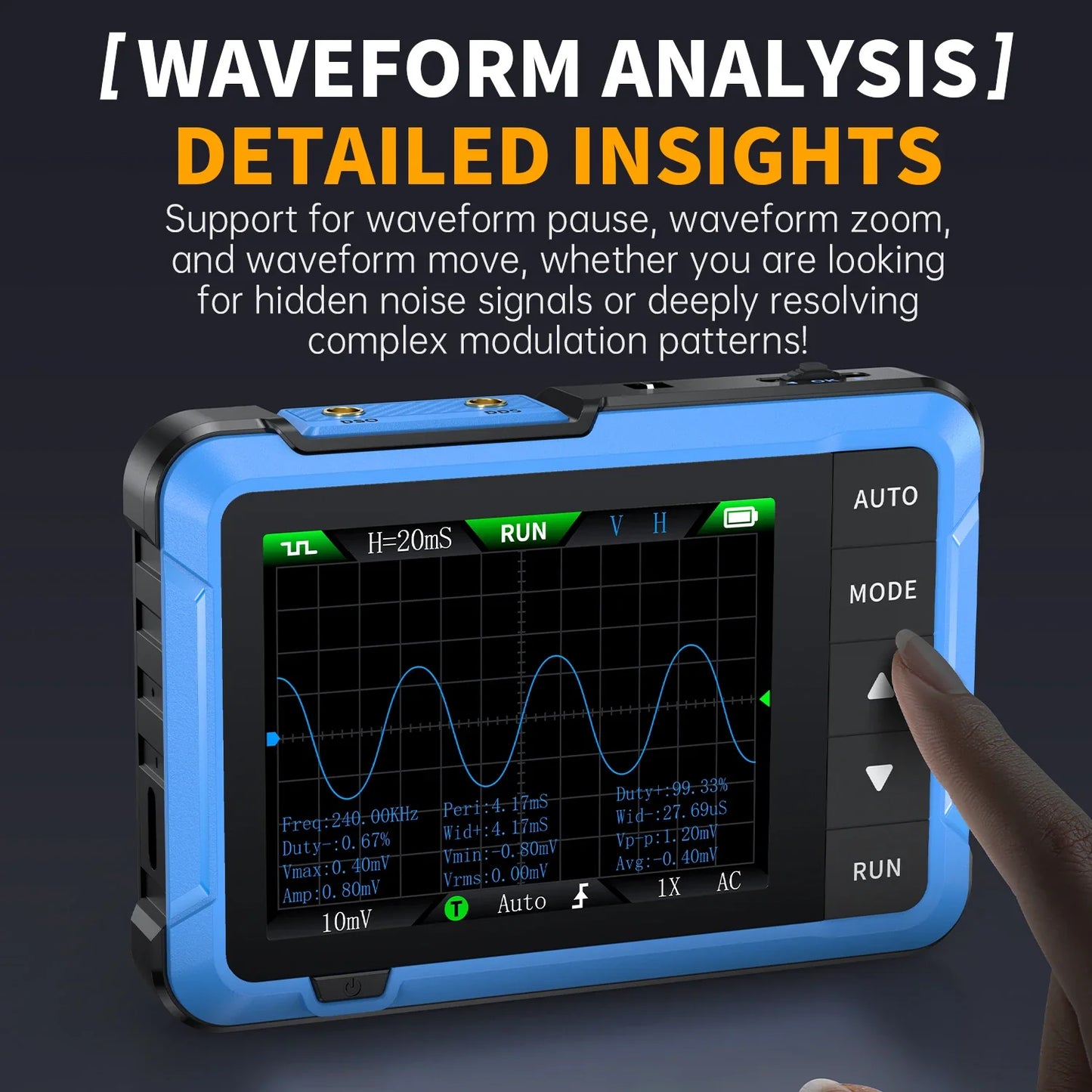 FNIRSI DSO510 DSO152 DSO153 Mini Handheld Digital Oscilloscope | 2-in-1, 48MS/s, 10MHz Bandwidth for Electronic Repair