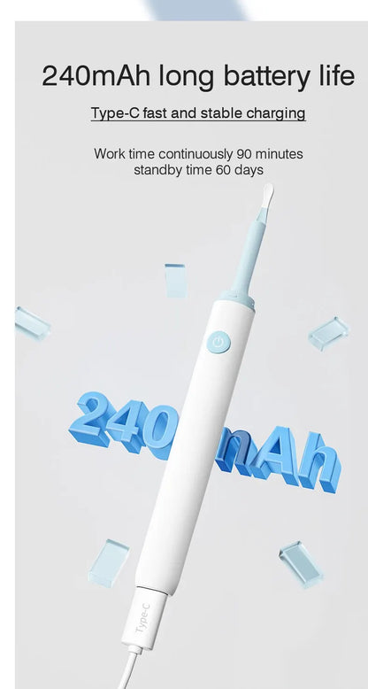 Wireless Visual Ear Endoscope Camera – 5MP Ear Cleaning Tools with Safe Silicone Earpick, Luminous Otoscope & Ear Wax Remover