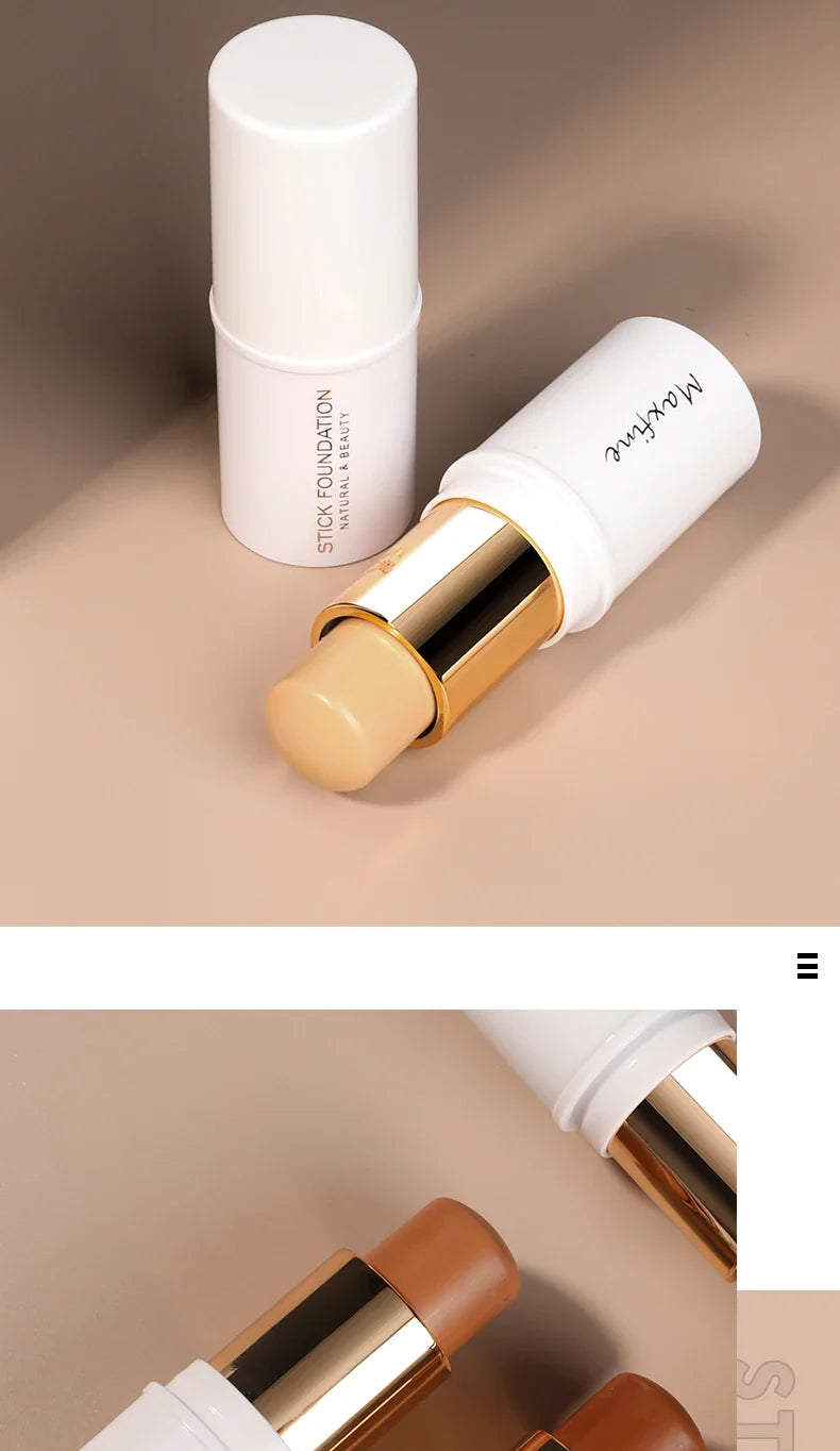 MAXFINE Foundation Stick – Long-Lasting, Blendable Creamy Formula for Shine-Free, Natural Finish – Cruelty-Free