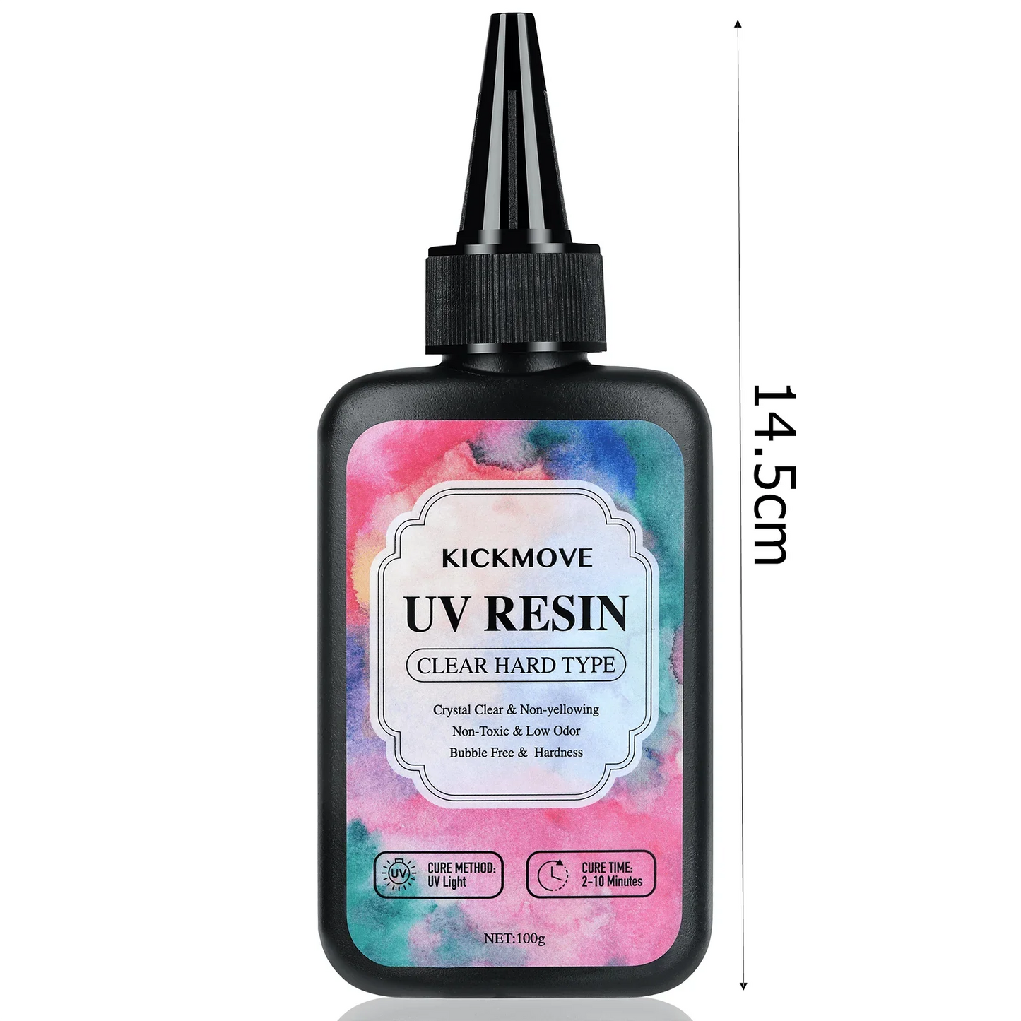 300g Clear UV Resin – Hard Crystal-Clear Epoxy Resin, Upgraded Fast Curing Formula for Jewelry & Craft Making