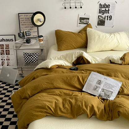 Bedding Comforter Set – Duvet Cover & Bed Sheets with Pillowcases for Queen/King Bed, Edredones de Cama