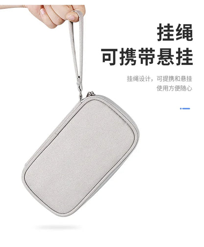 Portable Waterproof Cable Organizer Bag — Oxford Cloth Storage Case for Power Banks, Earphones & Digital Cables