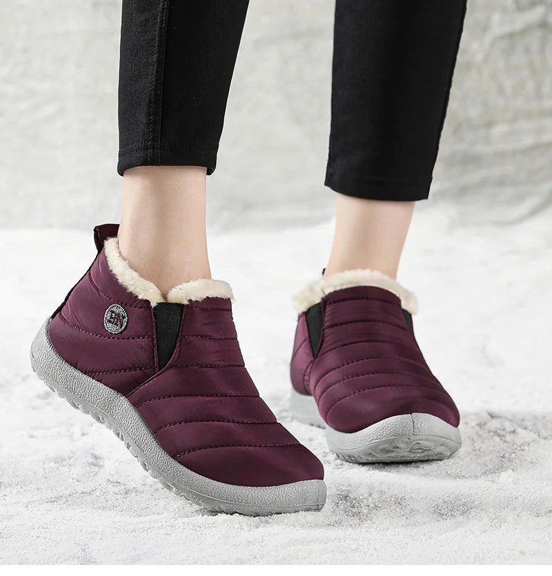 Men’s Winter Ankle Boots — Warm Fur Lined Snow Boots, Casual Shoes for Men and Couples