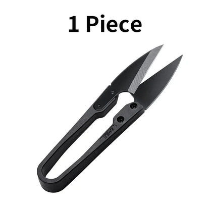 WUTA Antirust Thread Scissors – Professional Tailor U-Shaped Metal Blade Cutter for Sewing & DIY Needlework